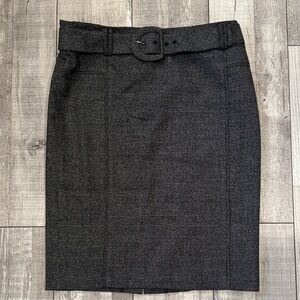 DALIA COLLECTION Gray Speckled Skirt